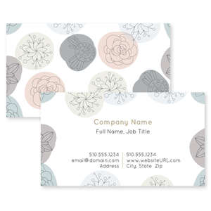 Business Cards - Blossom Bliss Business Card 2x3-1/2 Rectangle Horizontal