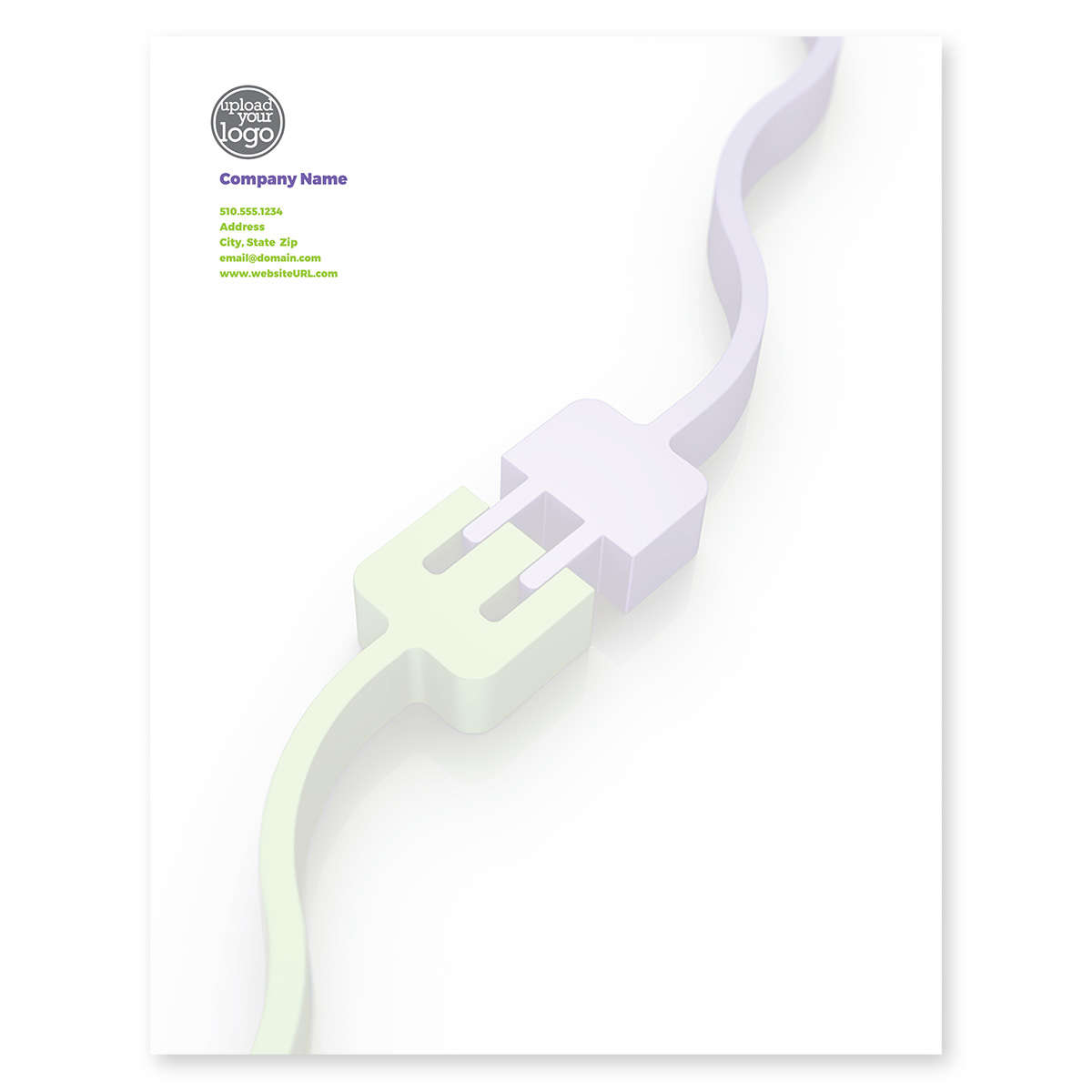 All Charged Up Letterhead 81/2x11 Deluxe