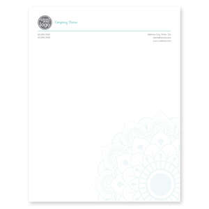 Letterhead - Lace Filigree Letterhead 8-1/2x11
