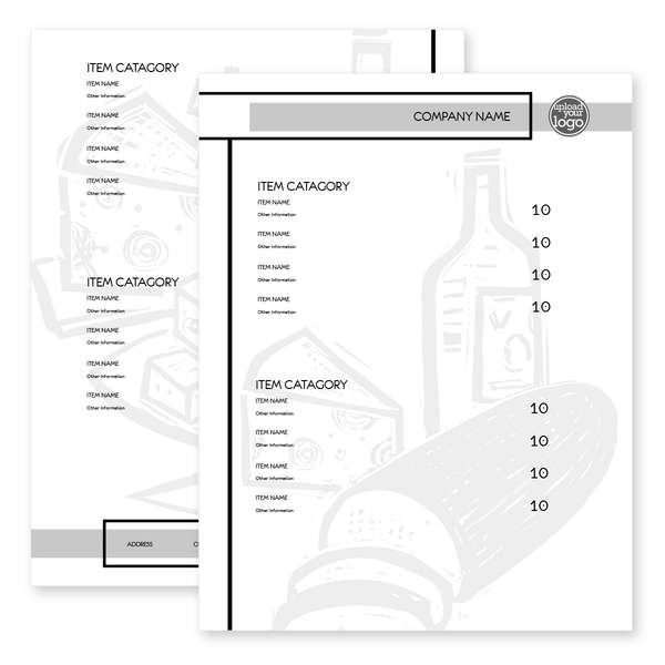 Custom Cut The Cheese Menu 8-1/2