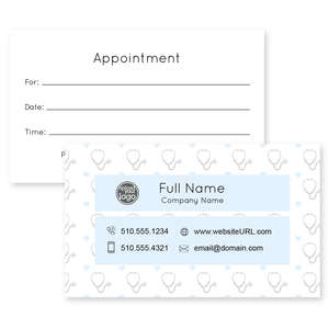 Business Cards - Healthy Hearts Business Card 2x3-1/2 Rectangle Horizontal