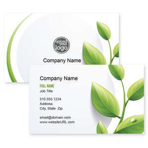 Business Cards - Leaf Spring Business Card 2x3-1/2 Rectangle Horizontal
