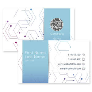 Business Cards - Geo Hex Business Card 2x3-1/2 Rectangle Horizontal