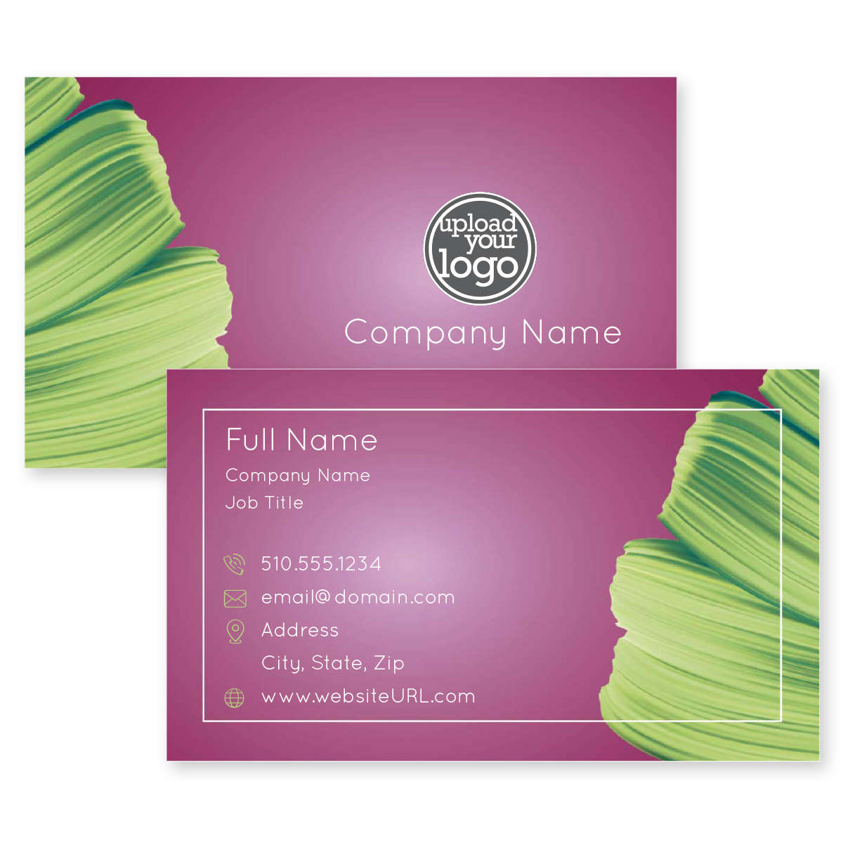 Paint Brush Business Card 2x31/2 Rectangle Horizontal Deluxe