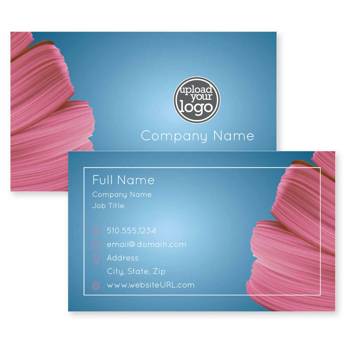 Paint Brush Business Card 2x31/2 Rectangle Horizontal Deluxe