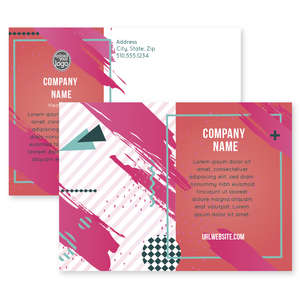 Custom Postcards - Strokes Postcard 5x7 Rectangle Horizontal