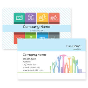 Business Cards - Hand Tool Business Card 2x3-1/2 Rectangle Horizontal