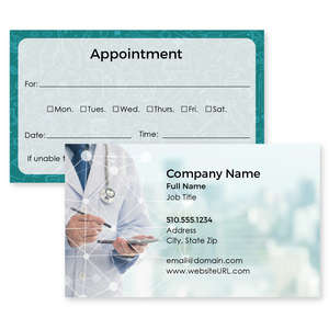 Business Cards - Wellness Business Card 2x3-1/2 Rectangle Horizontal