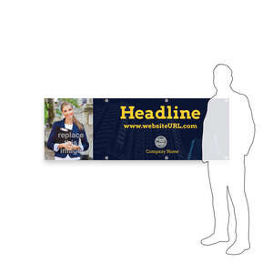 Custom Banners - Living in the City Vinyl Banner 2'x6' Rectangle Horizontal