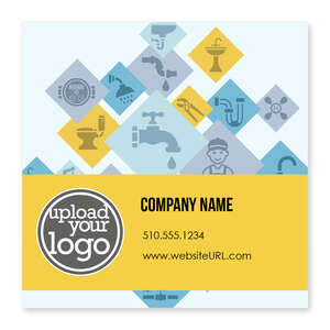 Custom Stickers - Plumber Montage Sticker 4x4 Square