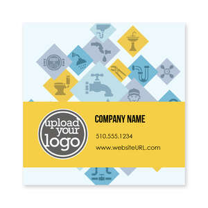 Custom Stickers - Plumber Montage Sticker 3x3 Square