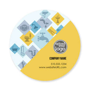 Custom Stickers - Plumber Montage Sticker 3x3 Circle
