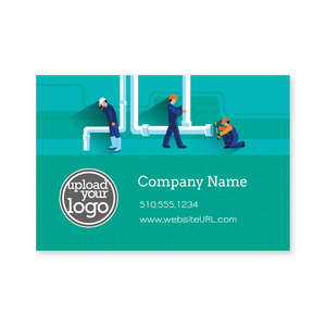 Custom Stickers - Plumbing Solution Sticker 2x3 Rectangle Horizontal