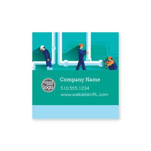 Custom Stickers - Plumbing Solution Sticker 2x2 Square