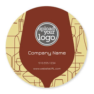 Custom Stickers - Cocktail Doodle Sticker 4x4 Circle