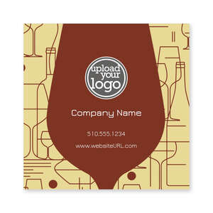 Custom Stickers - Cocktail Doodle Sticker 3x3 Square