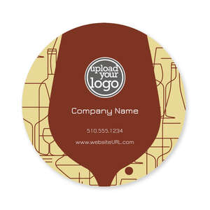 Custom Stickers - Cocktail Doodle Sticker 3x3 Circle