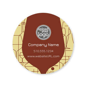 Custom Stickers - Cocktail Doodle Sticker 2x2 Circle