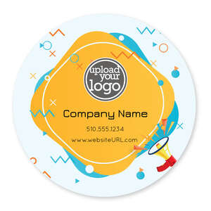 Custom Stickers - Announcement Sticker 4x4 Circle