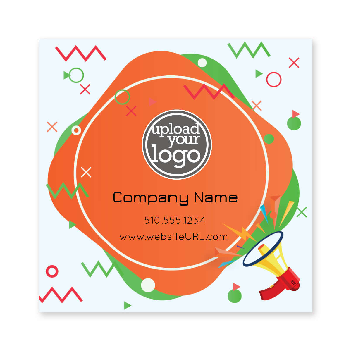 Announcement Sticker 3x3 Square | Deluxe