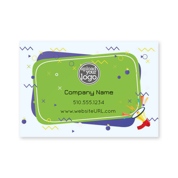 Announcement Sticker 2x3 Rectangle Horizontal | Deluxe