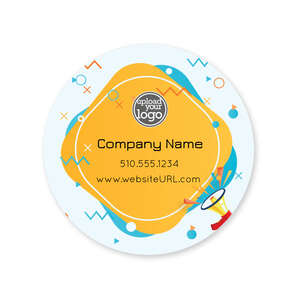 Custom Stickers - Announcement Sticker 2x2 Circle