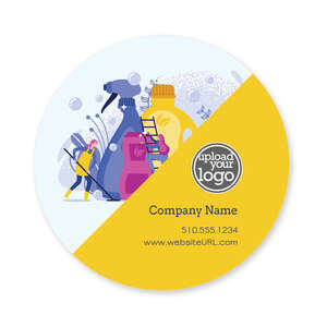 Custom Stickers - Cleaning Kit Sticker 3x3 Circle