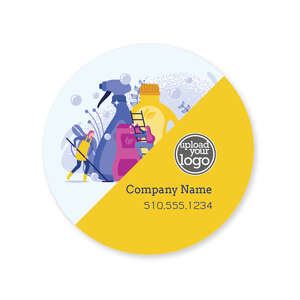 Custom Stickers - Cleaning Kit Sticker 2x2 Circle