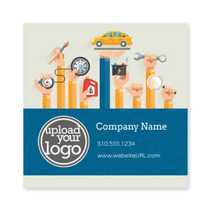 Custom Stickers - Car Services Sticker 3x3 Square