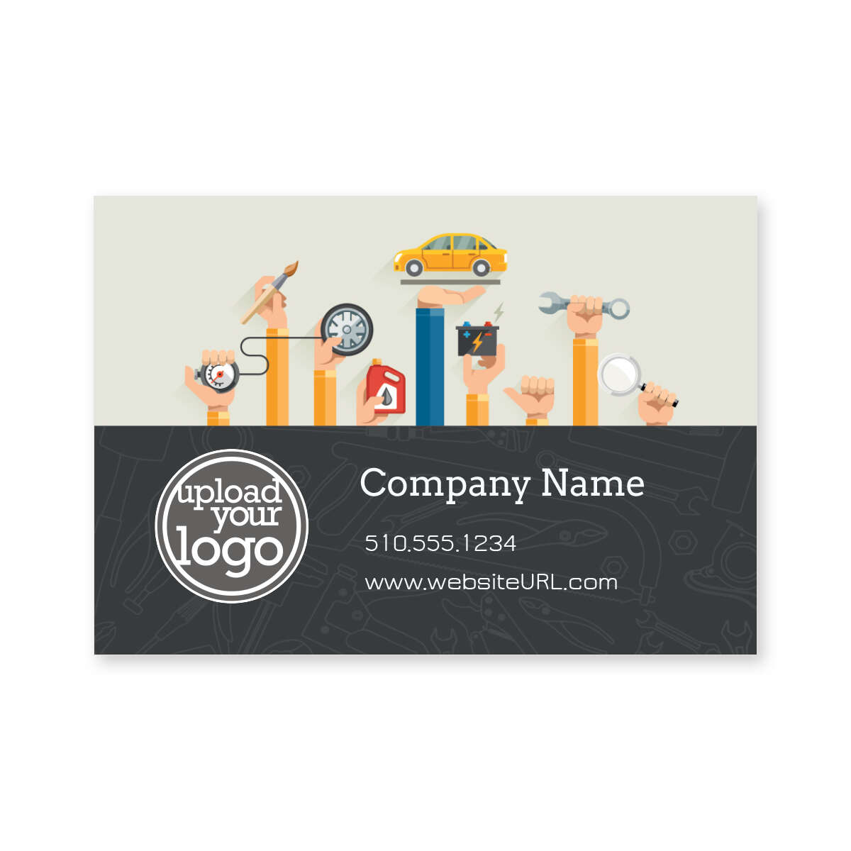 Car Services Sticker 2x3 Rectangle Horizontal | Deluxe