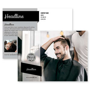Custom Postcards - Mens Hair Spa Postcard 5x7 Rectangle Horizontal