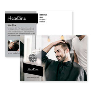 Custom Postcards - Mens Hair Spa Postcard 4x6 Rectangle Horizontal