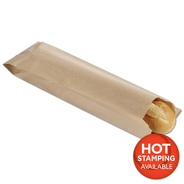 Kraft Paper Bottle And Bread Bags 5 X 2 18