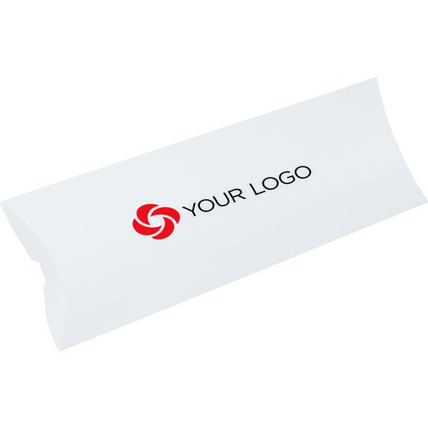 White Pillow Boxes, 12 x 4 1/2 x 1 1/2", Customization Options Deluxe