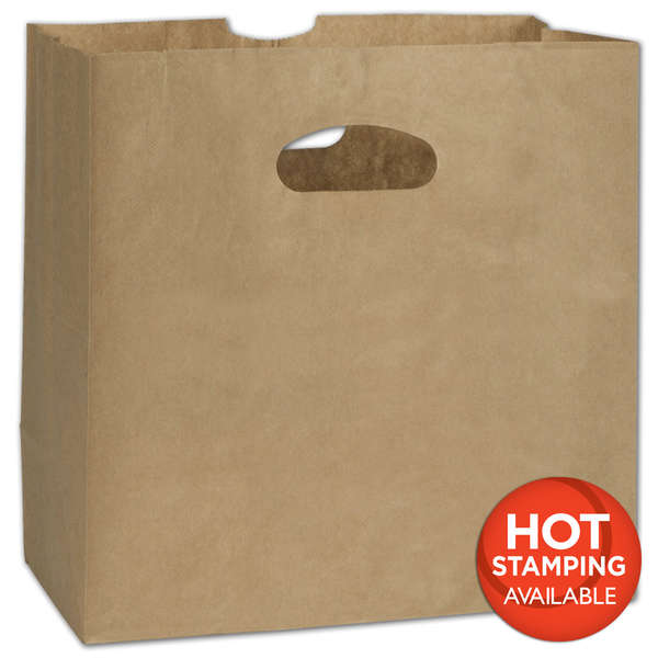 Kraft Paper Bags With Cut Handles 11 X 6
