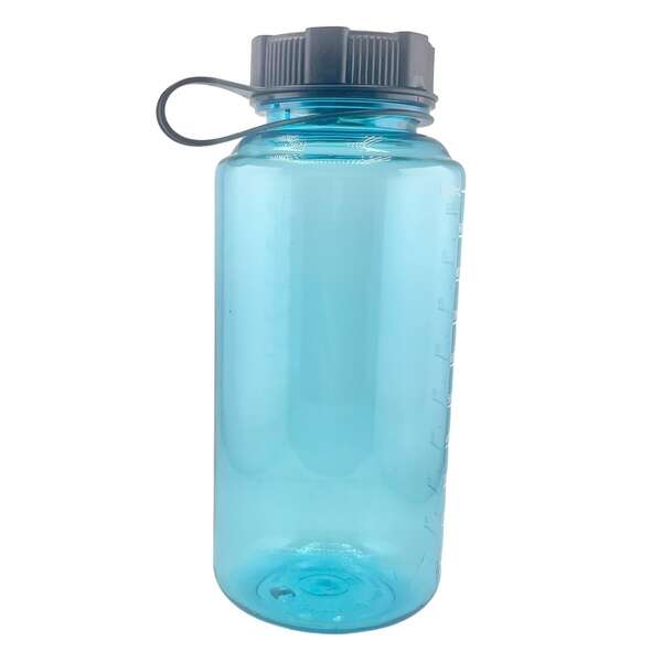Custom 32 Oz. Water Bottle with Strap Lid & Graduated Scale
