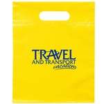 Die Cut Handle Bag 9½ x 12 Yellow (PMS-Yellow C)