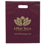 Die Cut Handle Bag 12x15x3 Burgundy