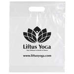 Die Cut Handle Bag 12x15x3 Clear