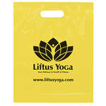 Die Cut Handle Bag 12x15x3 Yellow (PMS-Yellow C)
