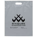 Die Cut Handle Bag 15x19x3 Gray
