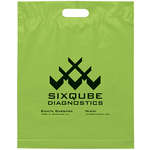Die Cut Handle Bag 15x19x3 Green, Lime