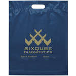 Die Cut Handle Bag 15x19x3 Blue, Navy