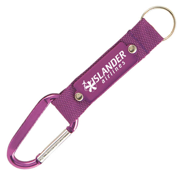 Order Custom Strap Happy Caribiner Key Chain Online