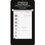 Weekly Memo Calendar, Highlighted Holidays Black