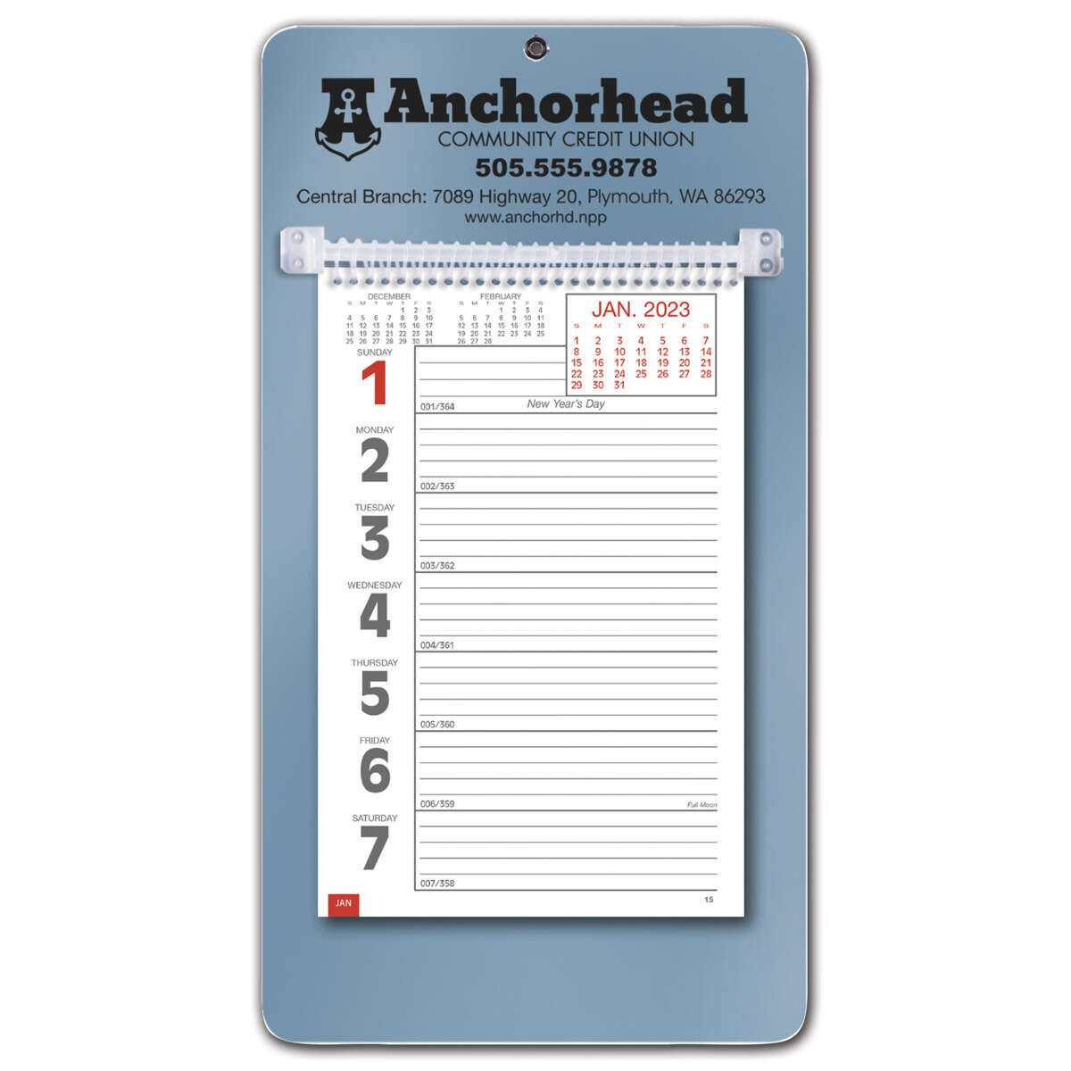 Custom Weekly Memo Wall Calendar - 2016 | Deluxe.com