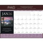 Motivations Desk Pad Calendar Burgundy