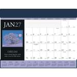 Blue, Navy Motivations Desk Pad Calendar Blue, Navy