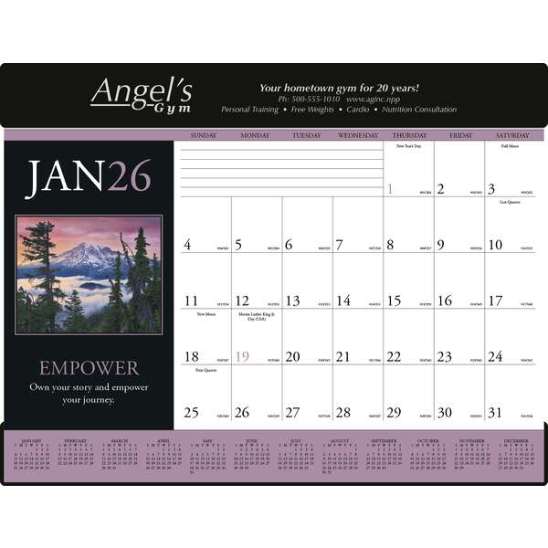 Custom Motivations Desk Pad Calendar | Deluxe.com