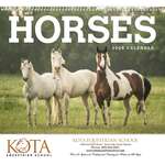 Horses Calendar White